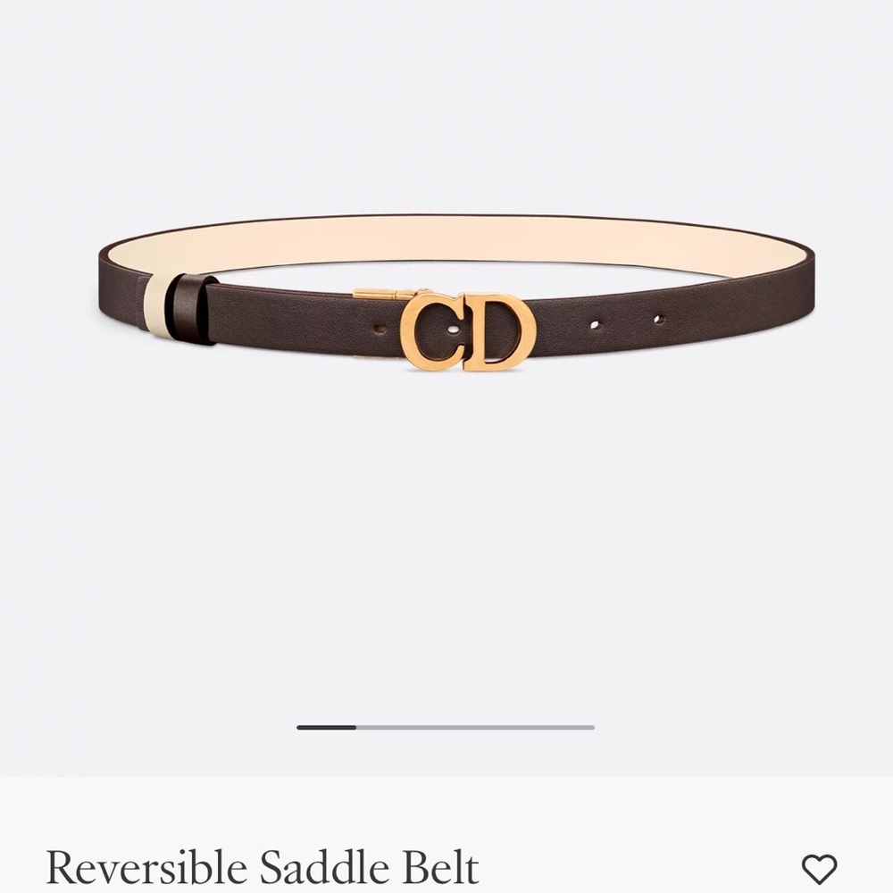 Reversible Saddle Belt - Brown and Gold
